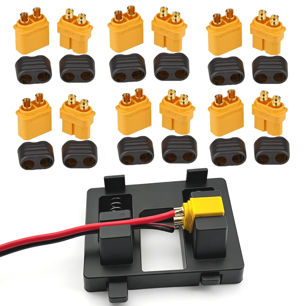 Drone Battery Adapter - Złącze XT60 z obudową, wtyk żeński/męski