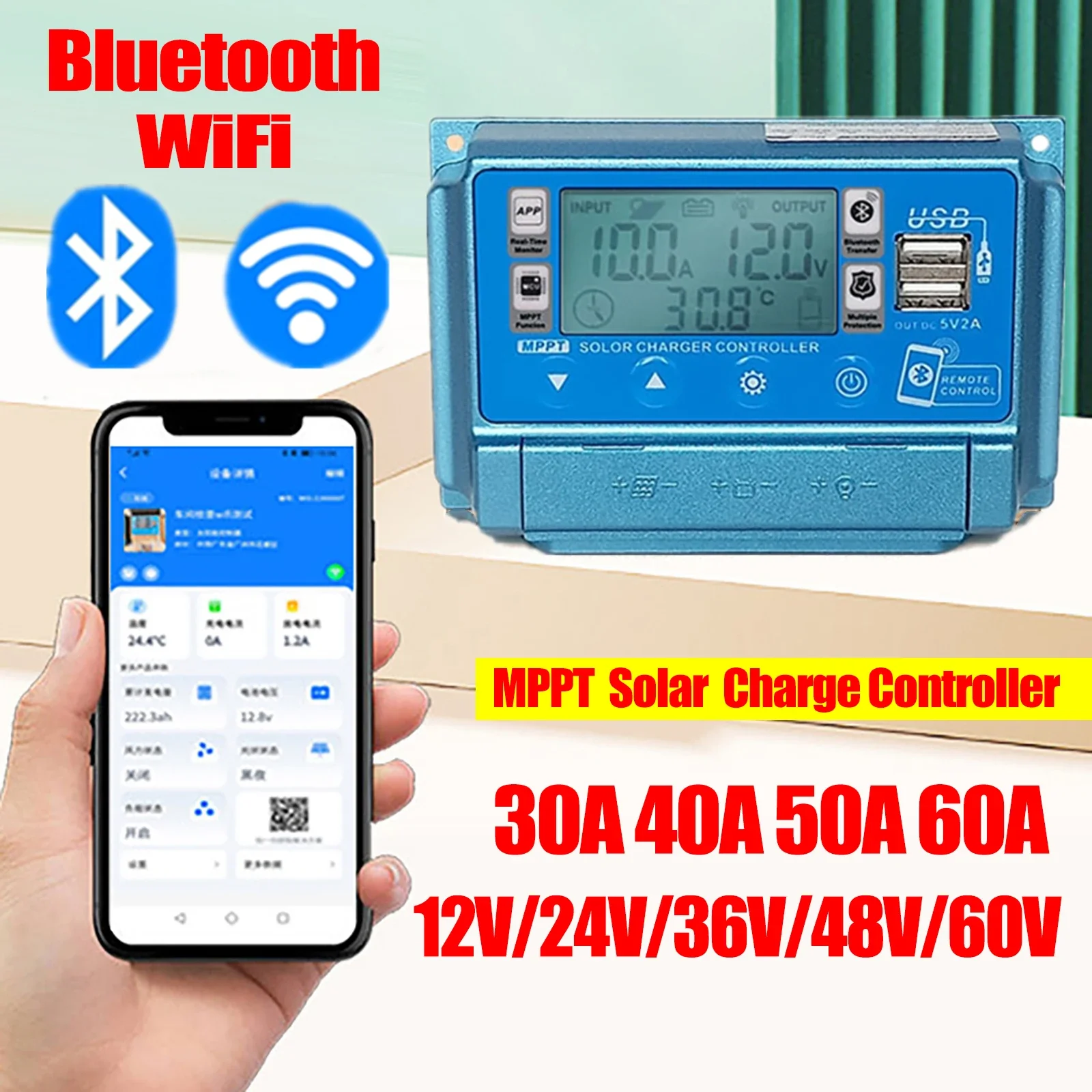 12V24V36V48V60V 30A/40A/50A/60 – Drone Solar Charger recenzja i cena